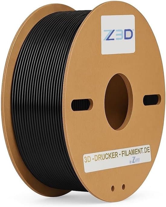 PA12 Nylon Filament 1,75mm 1kg Zwart voor 3D Printer