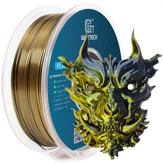 Geeetech - PLA Silk Dual Color Gold and Black (1.75mm