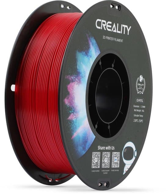 Creality Filament Cr-Petg Voor 3D-Printer Rood 1,75Mm 1Kg Hoog