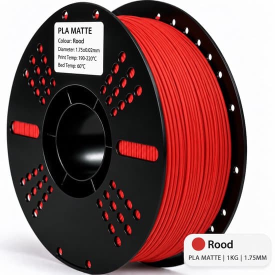 PLA Matte Filament (Rood)