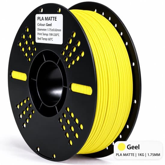 PLA Matte Filament (Geel)