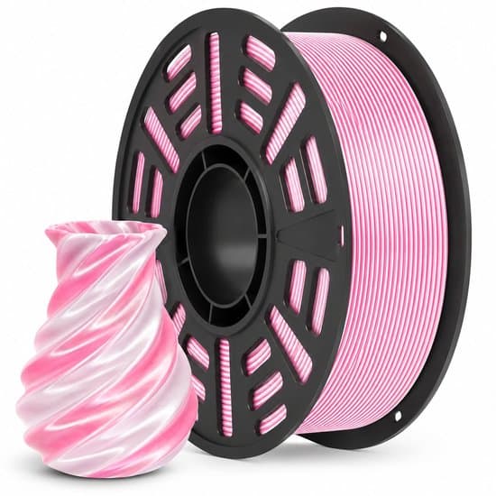 PLA Silk+ Multi Color Sakura Wit & Roze / Moonlight Pink