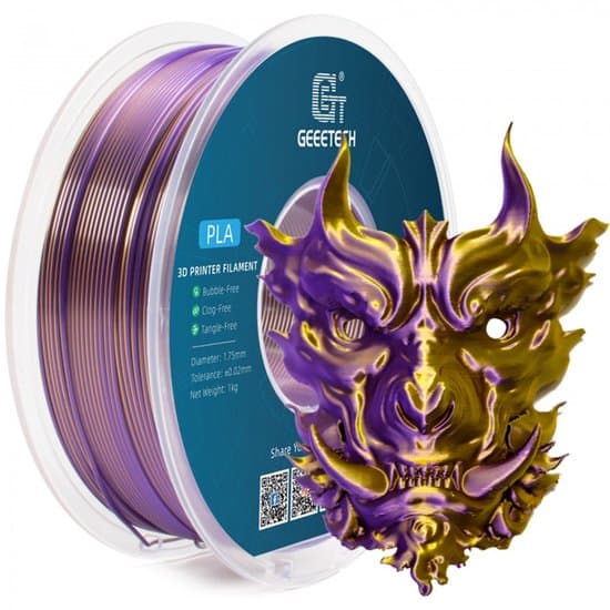Geeetech - PLA Silk Dual Color Gold and Purple (1.75mm