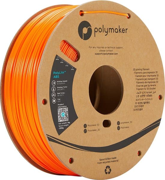 Polymaker PE01009 PolyLite Filament ABS kunststof Geurarm 1.75 mm 1000