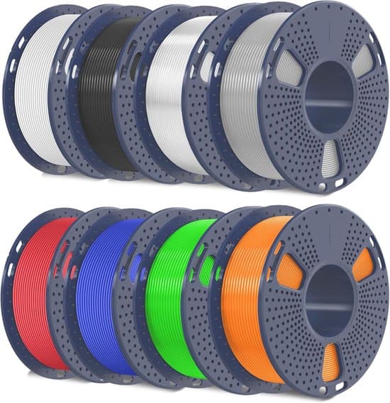 TPU 95A Hogesnelheids Filament Bundel 8 Rollen Totaal 2KG 3D Printer