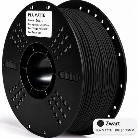 PLA Matte Filament (Zwart)