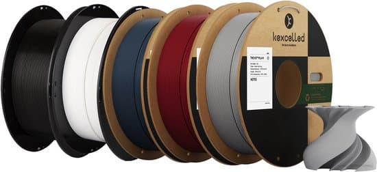 Kexcelled PLA Mat Combideal 5 x 1kg = 5kg Mat Zwart, Mat Wit, Mat Mari